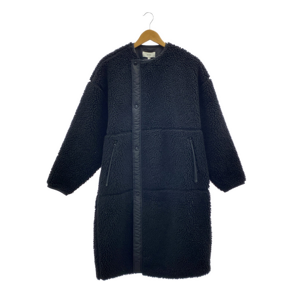 HYKE / 하이크 | FAUX SHEARLING COAT 보아노 컬러 롱 코트 | 1 | 여성