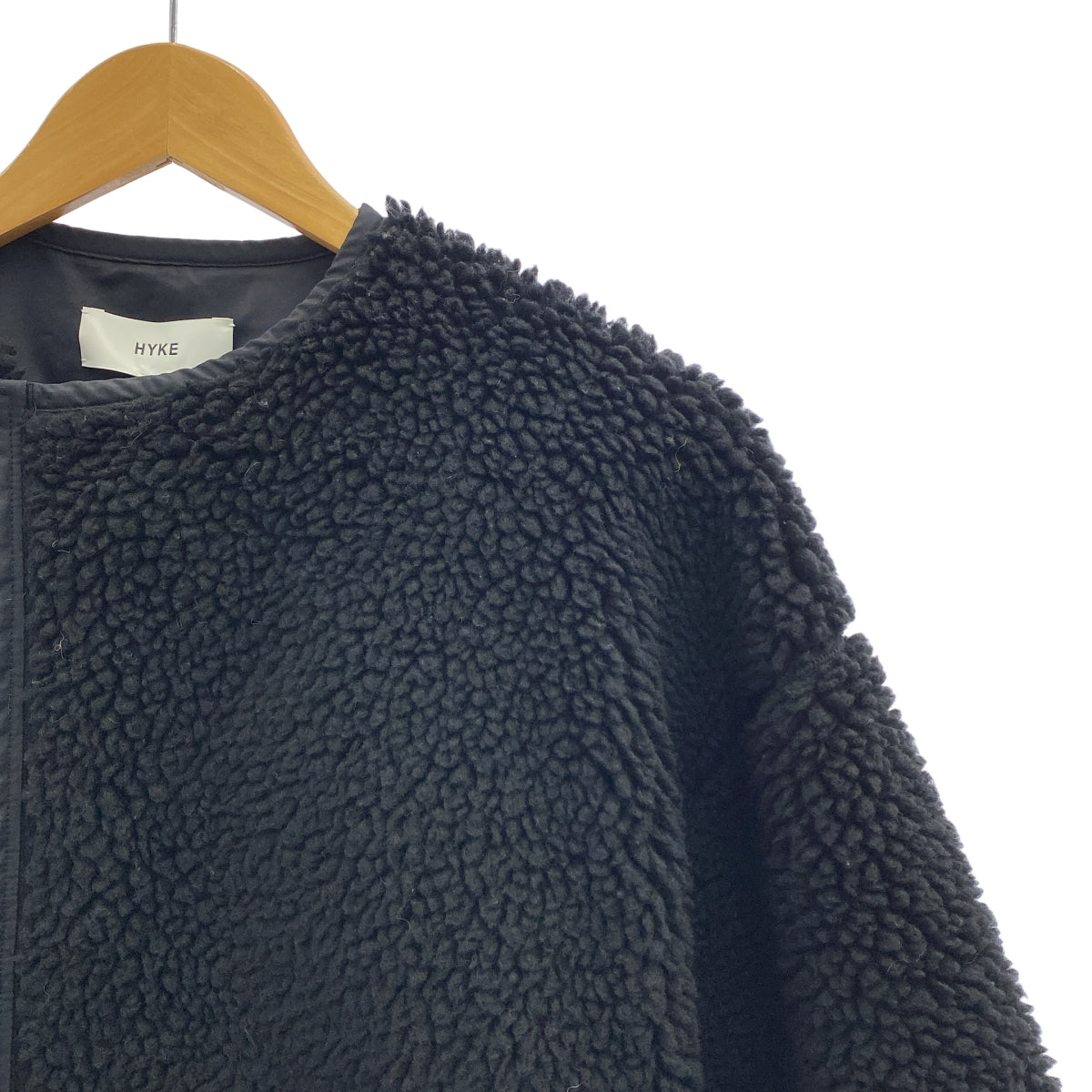 HYKE / 하이크 | FAUX SHEARLING COAT 보아노 컬러 롱 코트 | 1 | 여성