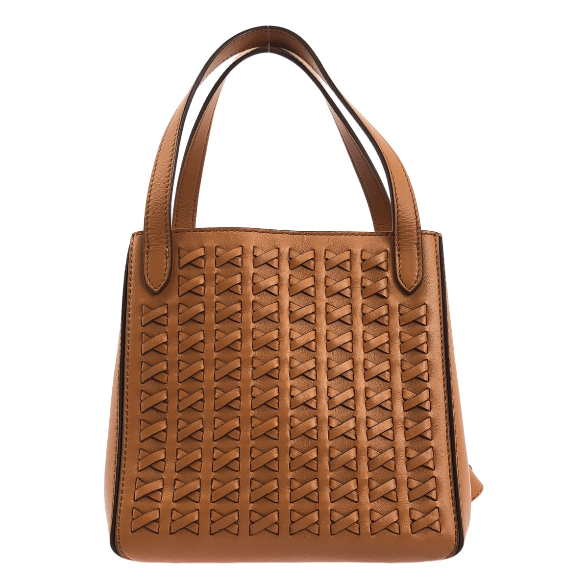 【美品】  J&M DAVIDSON / ジェイアンドエムデヴィッドソン | 2022SS | journal standard L'essage 取扱い / BELLE MINI / レザー 編み込み ハンド トートバッグ | ブラウン | レディース