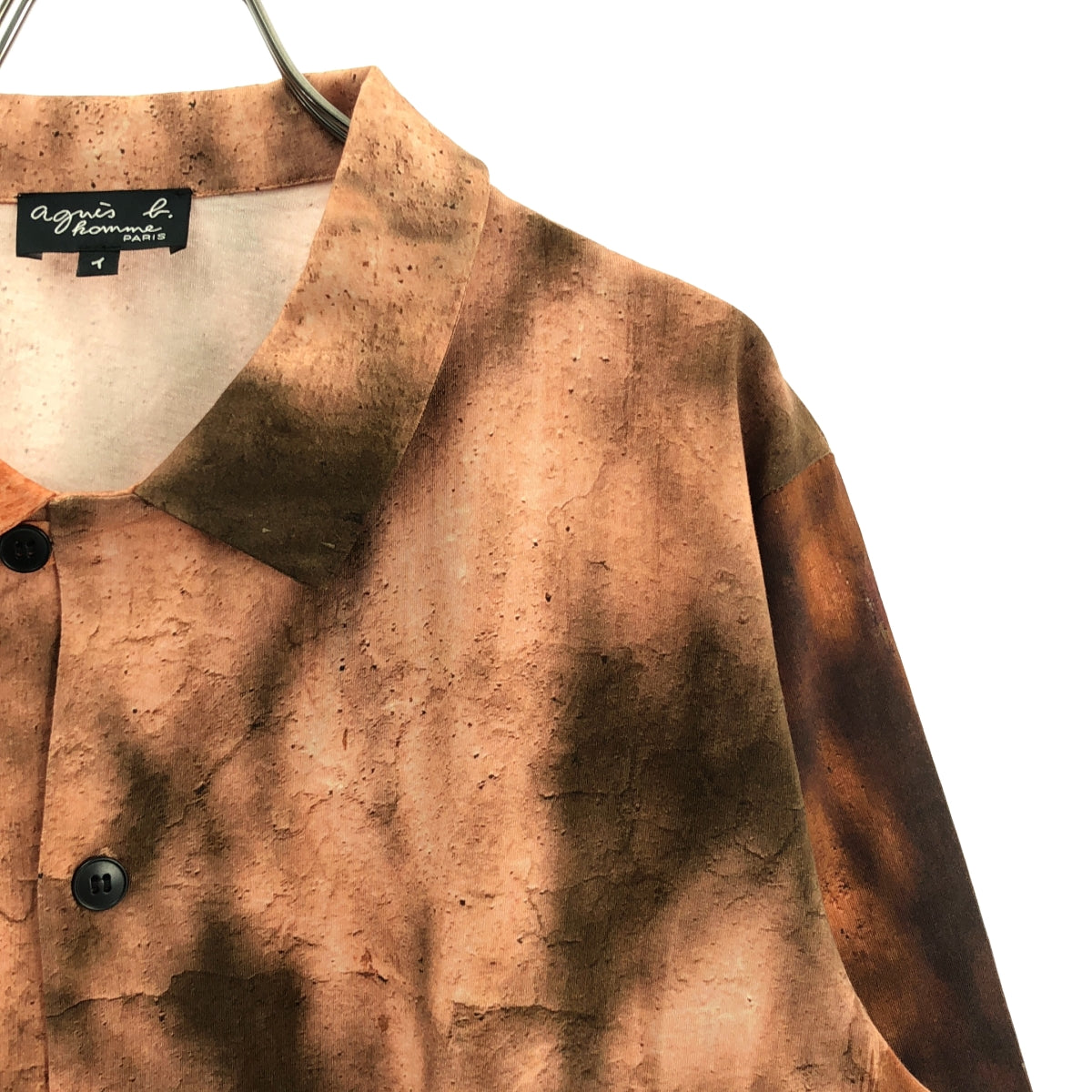 Agnes b. HOMME / 아니에스베옴 | CHEMISE MAUI 코튼 프린트 셔츠 | 1 | 남성