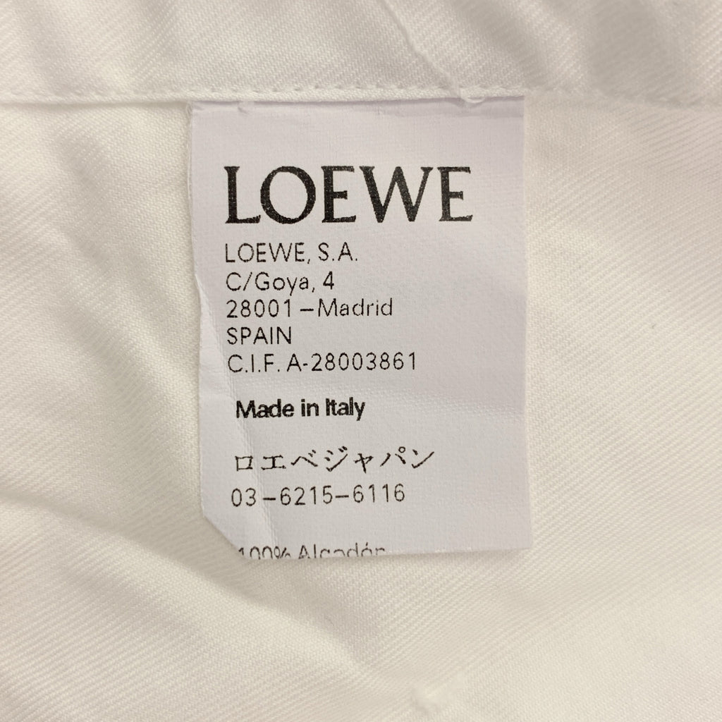 LOEWE / 로에베 | 아나그램 원 포인트 로고 드레스 셔츠 | 38 | 남성