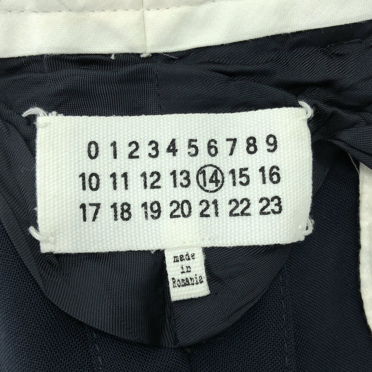 Maison Margiela / メゾンマルジェラ | ウール トラウザーズパンツ | 48 | ネイビー | メンズ