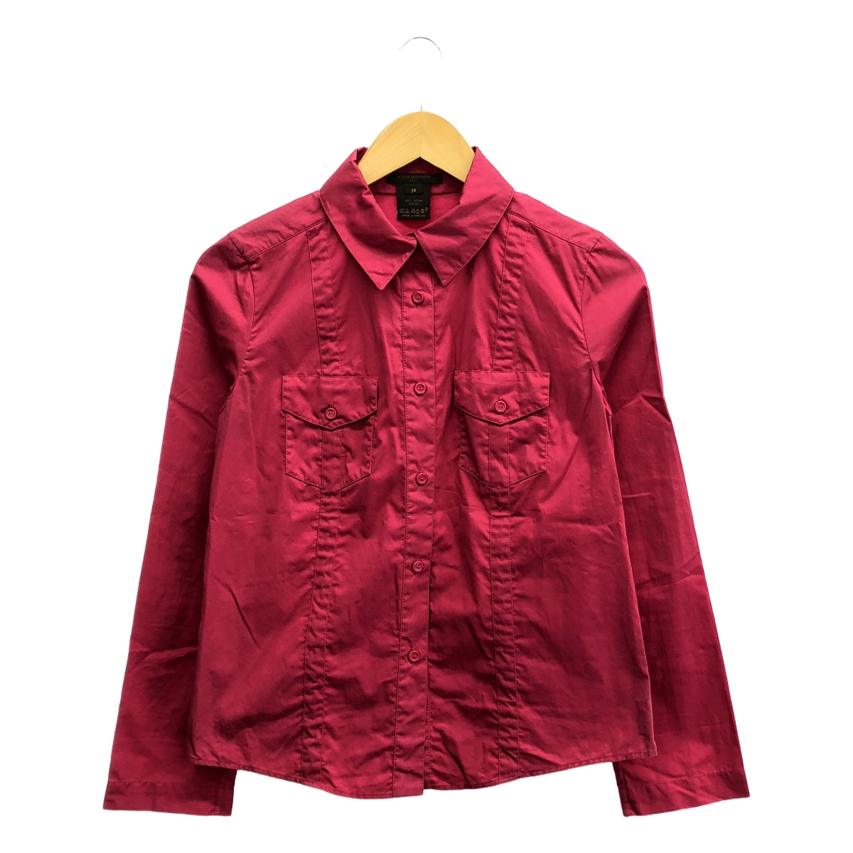 Louis Vuitton / 루이비통 | 코튼 롱 슬리브 셔츠 블라우스 | 36 | 핑크 | 여성