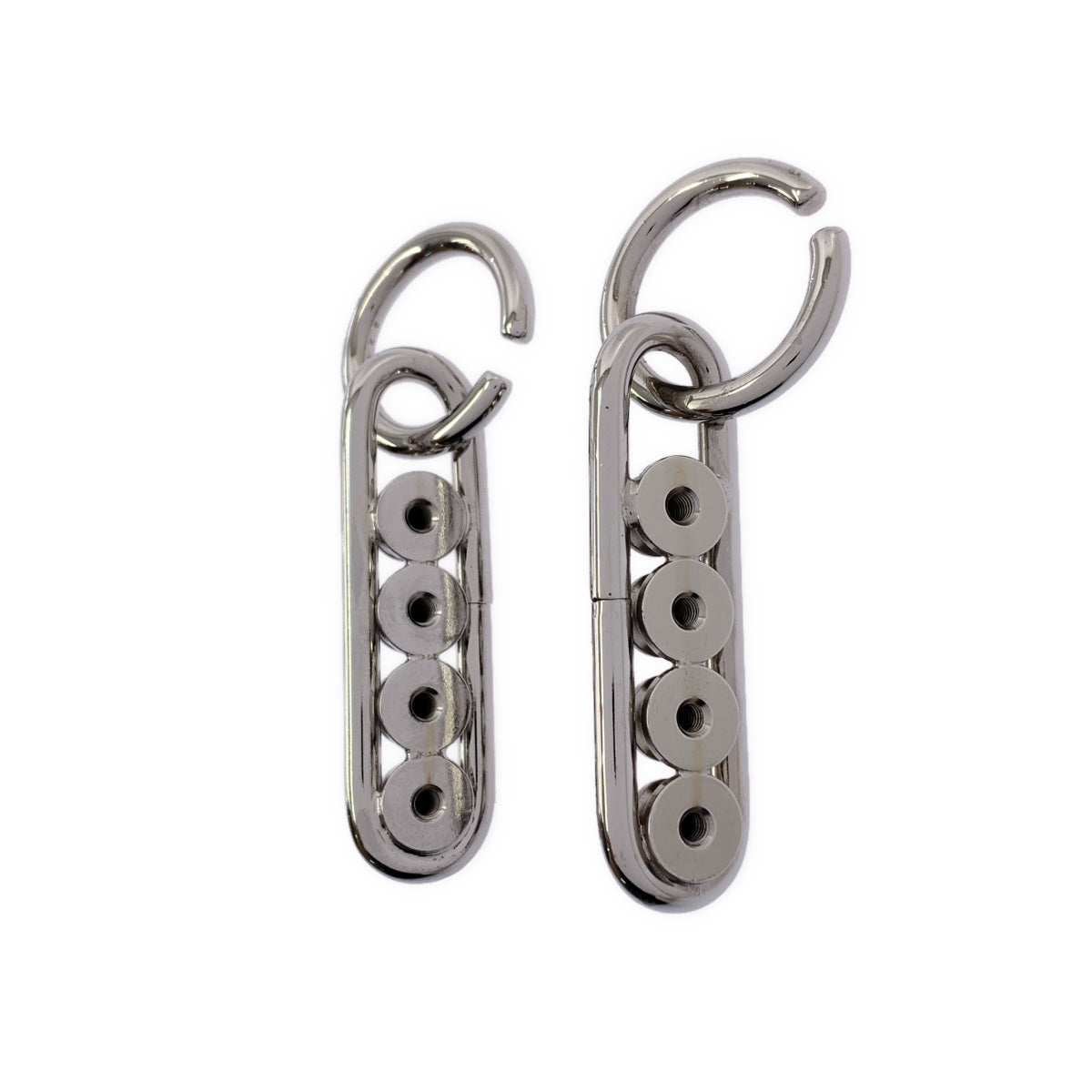 【美品】  JUNYA WATANABE COMME des GARCONS / ジュンヤワタナベ | スタッズ フープ イヤリング | シルバー | レディース