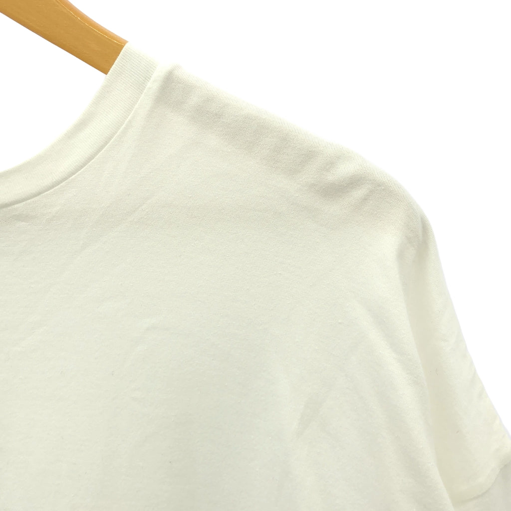 折疊 | 2023SS |波浪下擺 T 卹 棉質變形波浪剪裁和縫製 | 38 |白色 |女性的