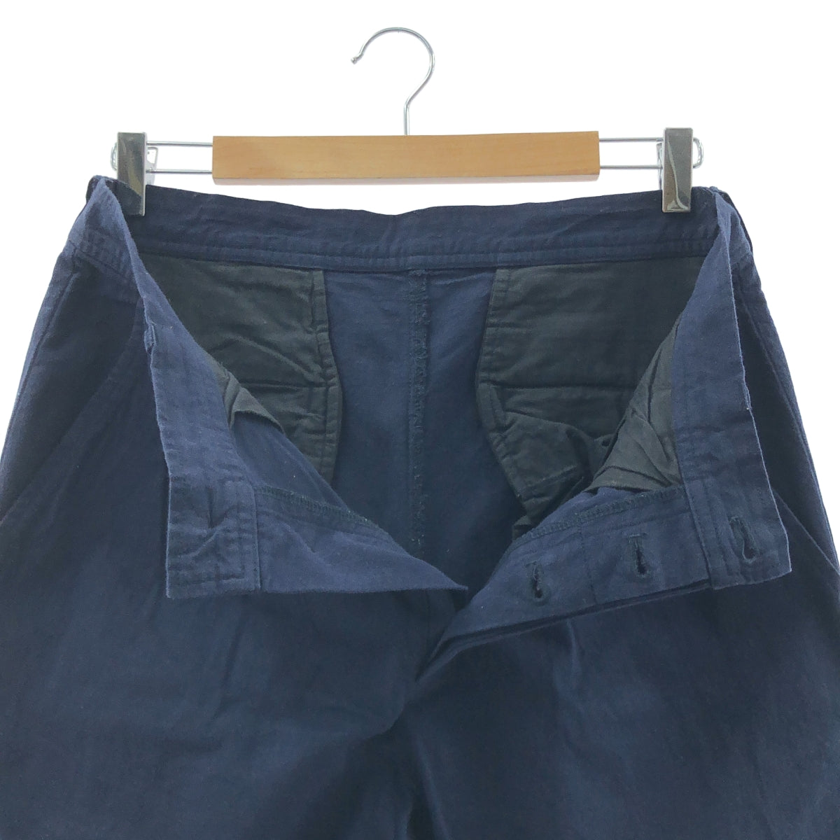 nest robe / ネストローブ | コットン タックパンツ | F | ネイビー | レディース