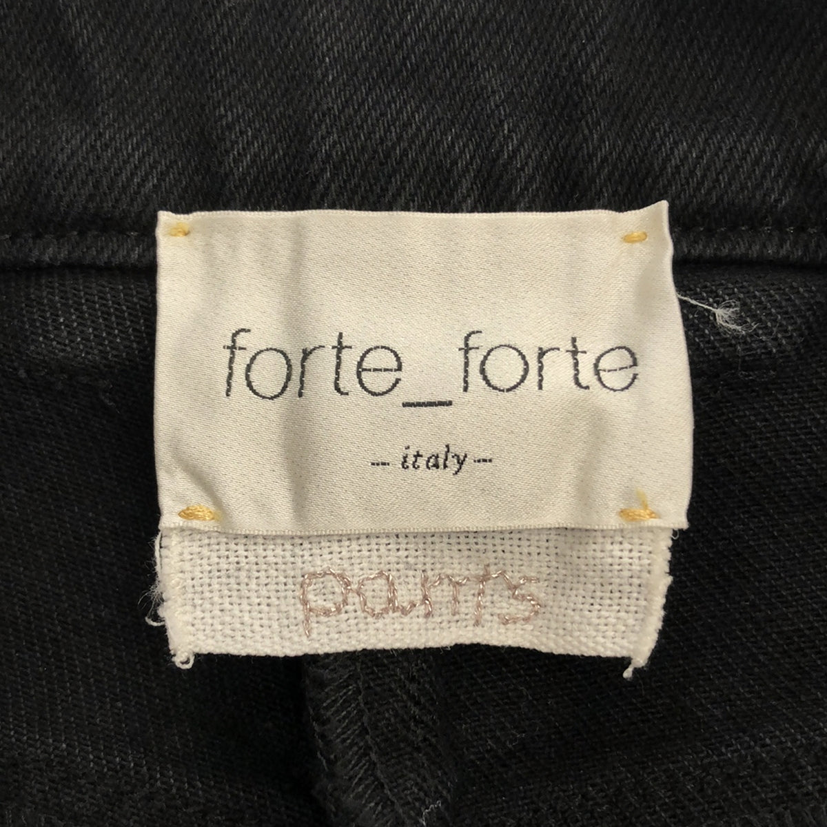 forte_forte / Forte Forte | Wide Tapered Denim Pants | 2 | Black | Women's