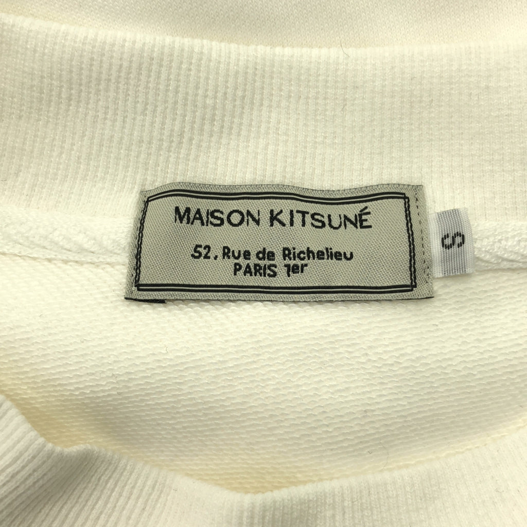 MAISON KITSUNE / 메종 여우 | 패치 크루 넥 오버 스웨트 트레이너 | S | 남성