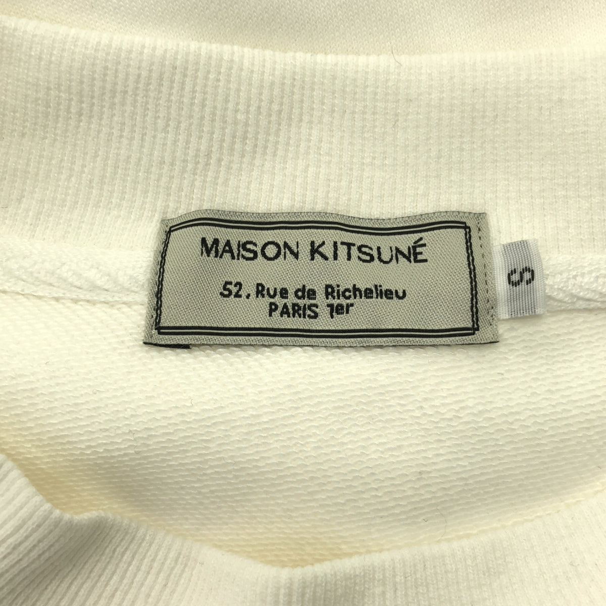 MAISON KITSUNE / 메종 여우 | 패치 크루 넥 오버 스웨트 트레이너 | S | 남성