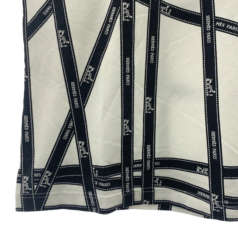 HERMES / エルメス | ボルデュック リボン ロゴ Tシャツ カットソー | SM | レディース