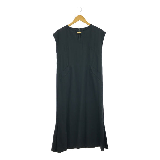 NEPLA. / Nepra | Wool key neck sleeveless dress | 1 | Black | Women's