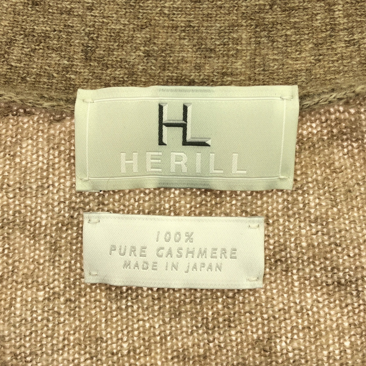 HERILL / 헤릴 | 2024AW | Wholegarment Cardigan 캐시미어 홀 가먼트 가디건 | 1 | 베이지 | 남성