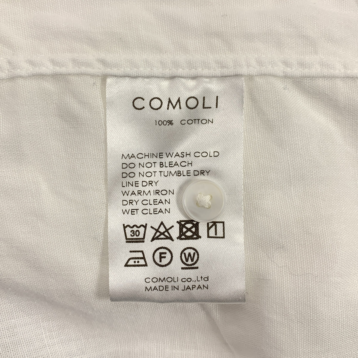 COMOLI | Beta-chan 開領襯衫 / P01-02009 | 尺寸 3 | 男款