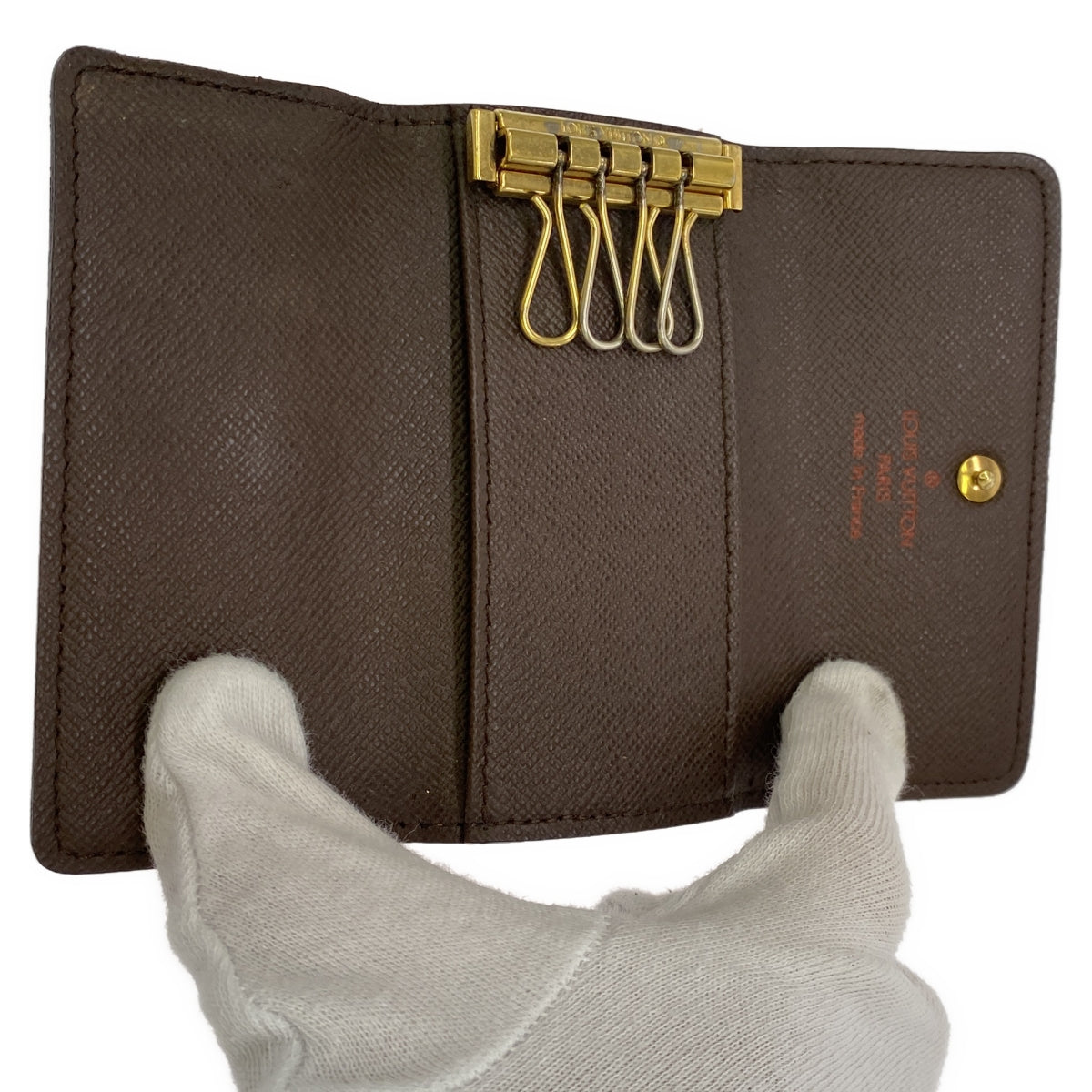 Louis Vuitton / ルイヴィトン | ダミエ ミュルティクレ4 キーケース | ブラウン