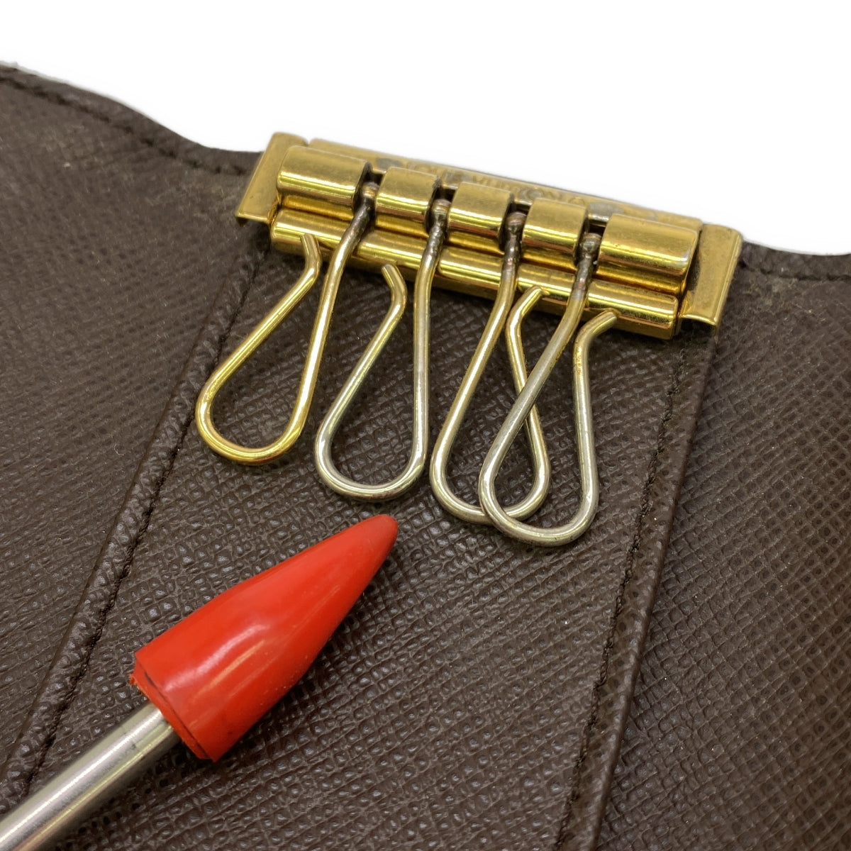 Louis Vuitton / ルイヴィトン | ダミエ ミュルティクレ4 キーケース | ブラウン