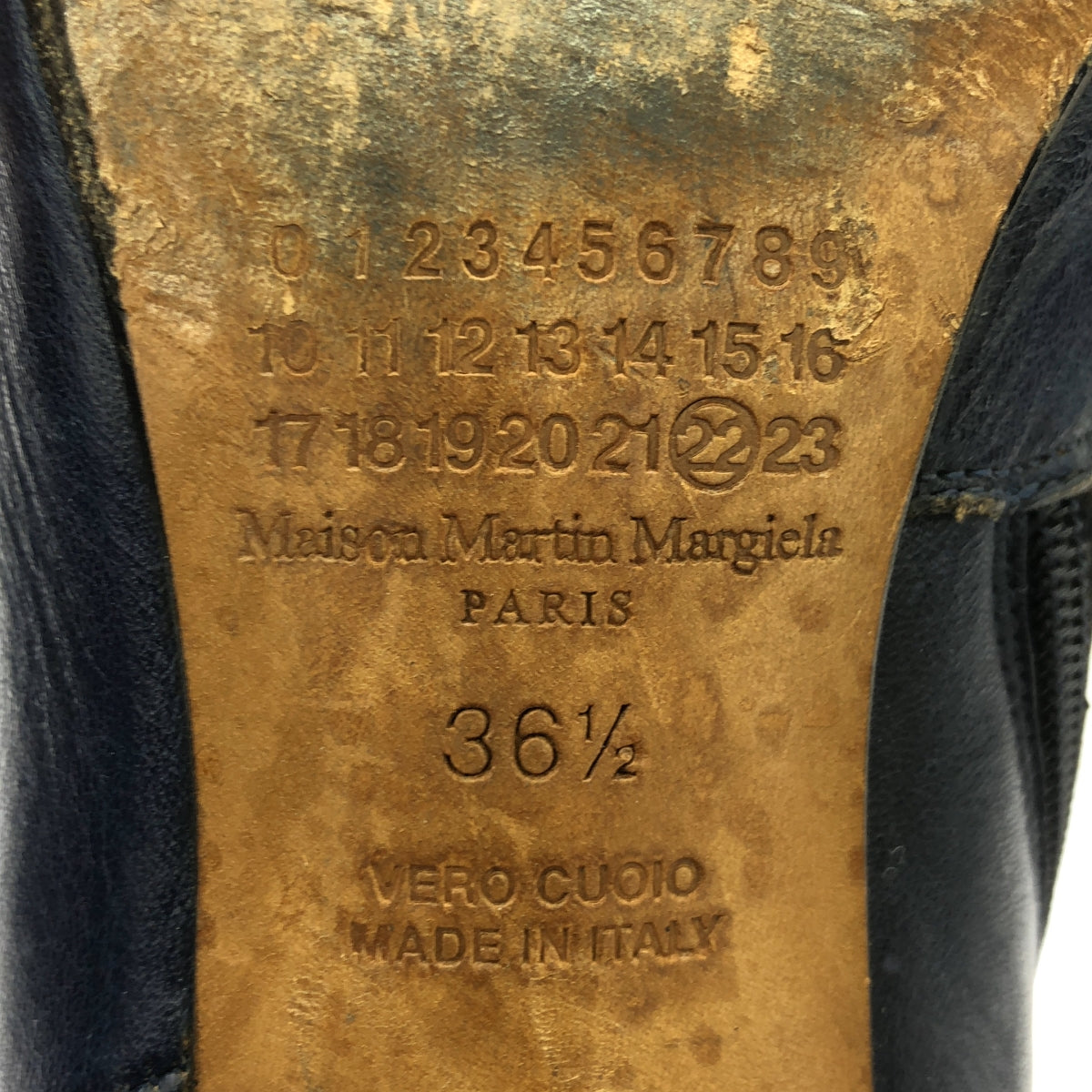 Maison Martin Margiela / 메종 마르탄 마르젤라 | 힐 짧은 부츠 | 36 1/2 | 네이비 | 여성