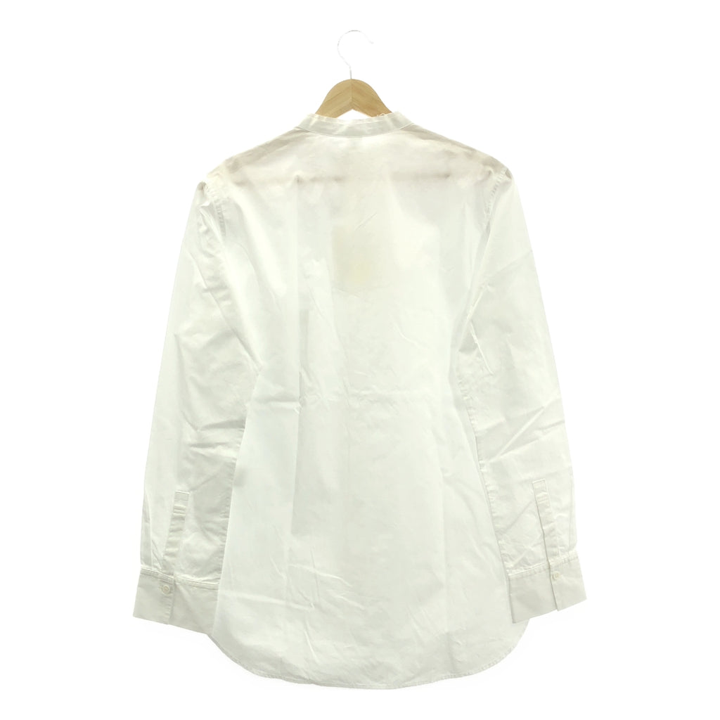 【美品】  Y's / ワイズヨウジヤマモト | コットン カットオフ バンドカラー シャツ ブラウス | 2 | ホワイト | レディース