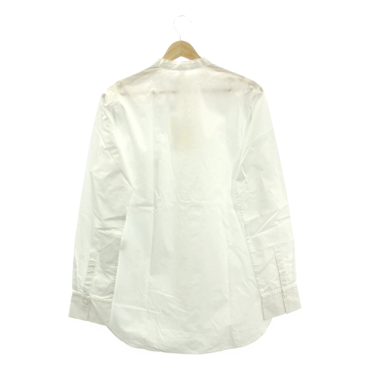 [狀況極佳] Y's / Y's Yohji Yamamoto | 棉質剪裁立領襯衫 | 2 碼 | 白色 | 女款