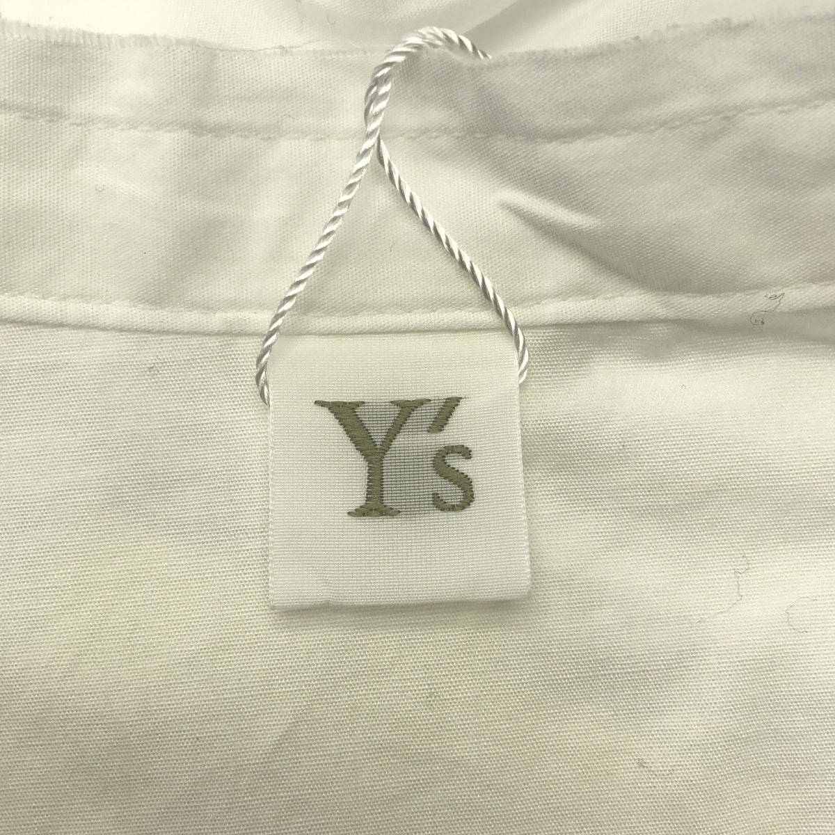 [狀況極佳] Y's / Y's Yohji Yamamoto | 棉質剪裁立領襯衫 | 2 碼 | 白色 | 女款