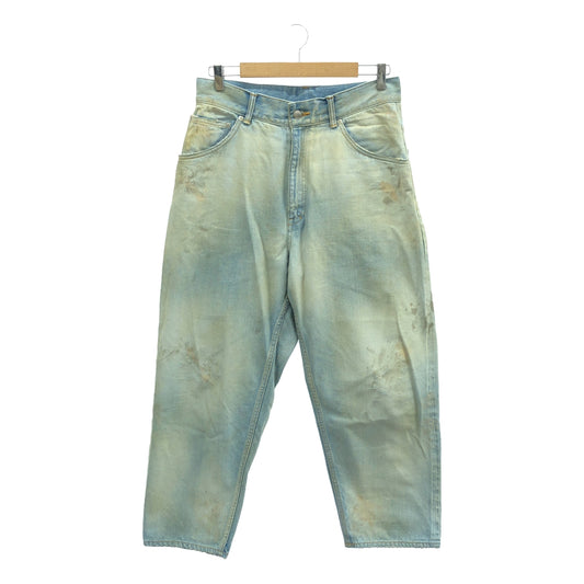 ANCELLM / 안셀름 | AGING SELVEDGE TAPERED 5P DENIM PANTS 에이징 가공 세르빗치 테이파드 5P 데님 팬츠 | 1 | 라이트 인디고 | 남성