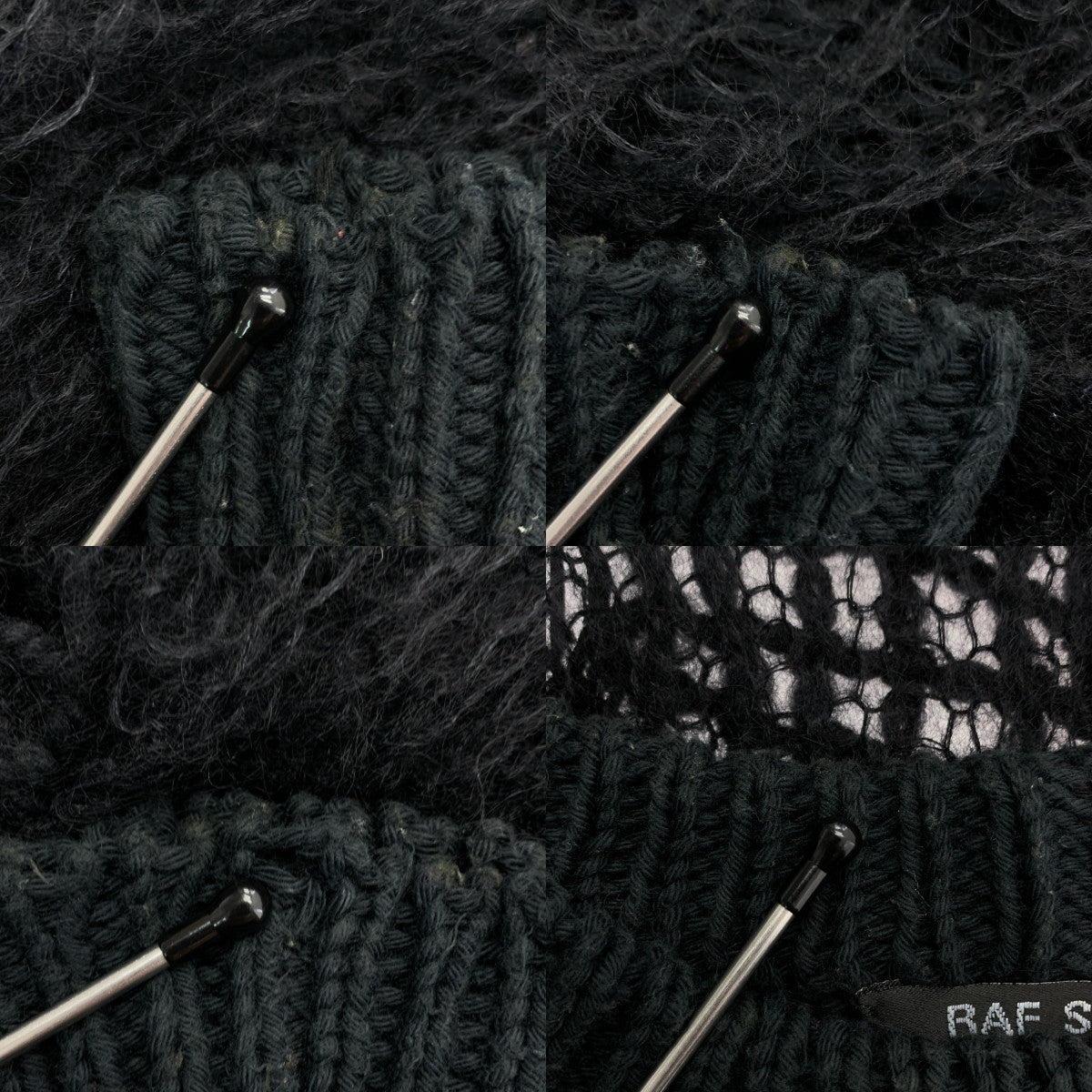 RAF SIMONS / ラフシモンズ | 1998AW | Radioactivity期 spider web sweater スパイダーニット | 48 | メンズ