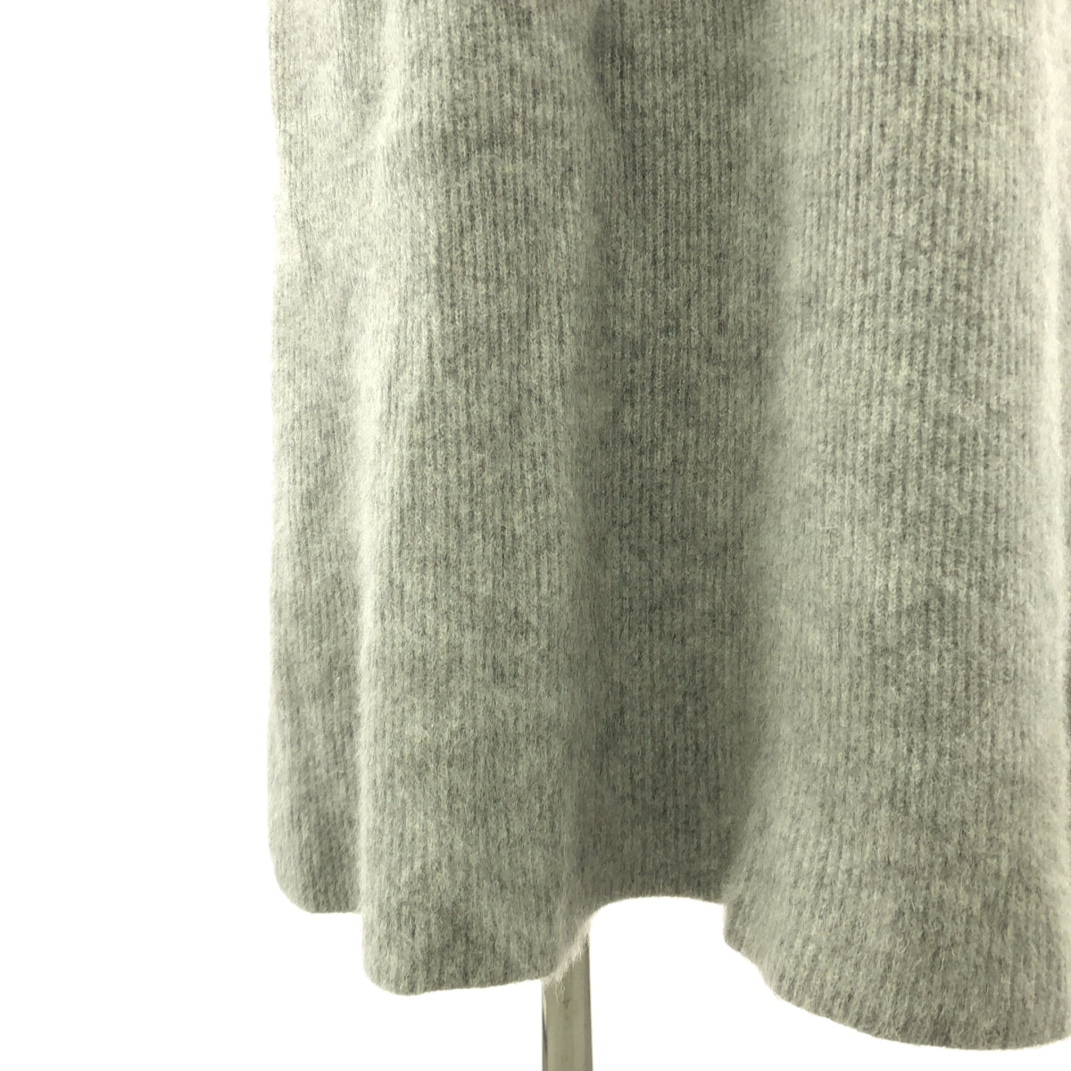 BATONER | CASHMERE FOX UNIQUE TURTLE NECK ONE-PIECE Knit Dress | 1 | Gray | Women's