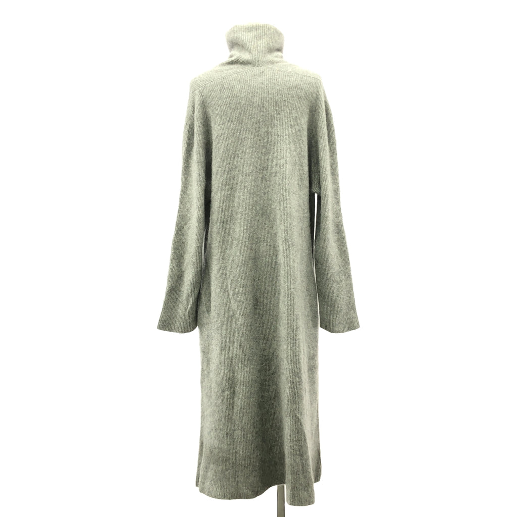BATONER / バトナー | CASHMERE FOX UNIQUE TURTLE NECK ONE-PIECE ニットワンピース | 1 | グレー | レディース