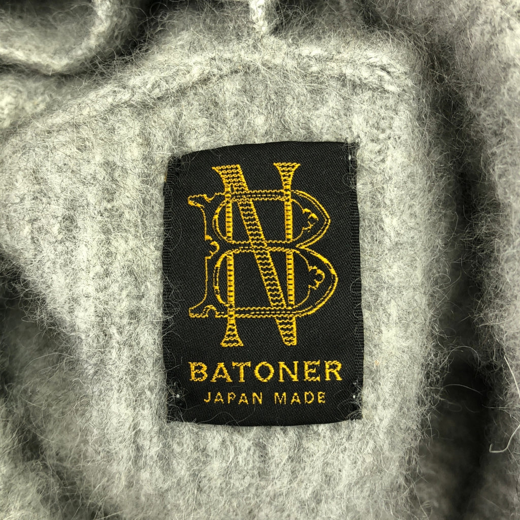 BATONER / バトナー | CASHMERE FOX UNIQUE TURTLE NECK ONE-PIECE ニットワンピース | 1 | グレー | レディース