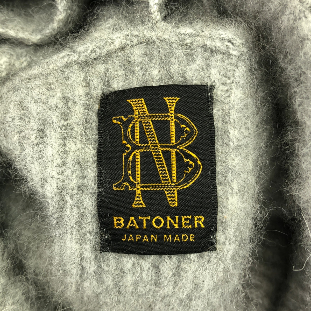 BATONER / バトナー | CASHMERE FOX UNIQUE TURTLE NECK ONE-PIECE ニットワンピース | 1 | グレー | レディース