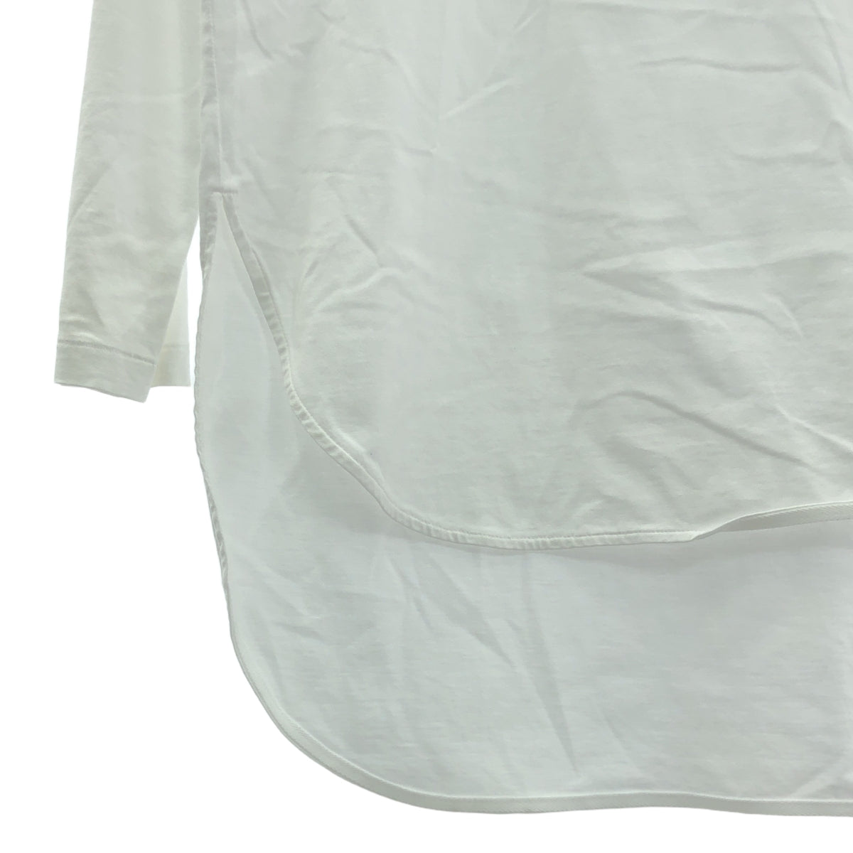 ATON / エイトン | 2023AW | Suvin 60/2 Longsleeve Round Hem クルーネック 長袖 カットソー | 2 | ホワイト | レディース