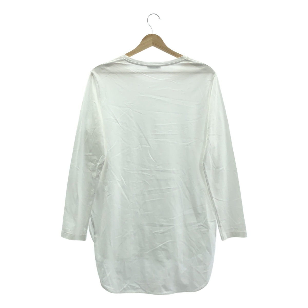 ATON / エイトン | 2023AW | Suvin 60/2 Longsleeve Round Hem クルーネック 長袖 カットソー | 2 | ホワイト | レディース