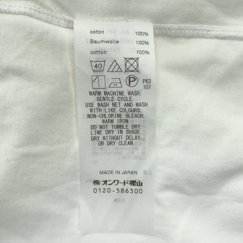 ATON / エイトン | 2023AW | Suvin 60/2 Longsleeve Round Hem クルーネック 長袖 カットソー | 2 | ホワイト | レディース