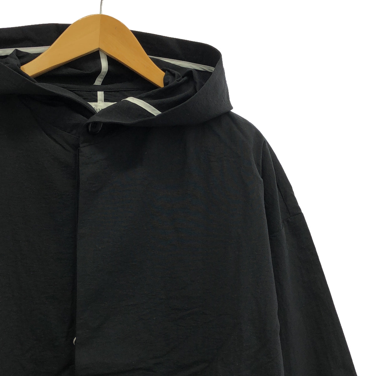 【新品】  prasthana / プラスターナ | wrap hood | L | ブラック | メンズ
