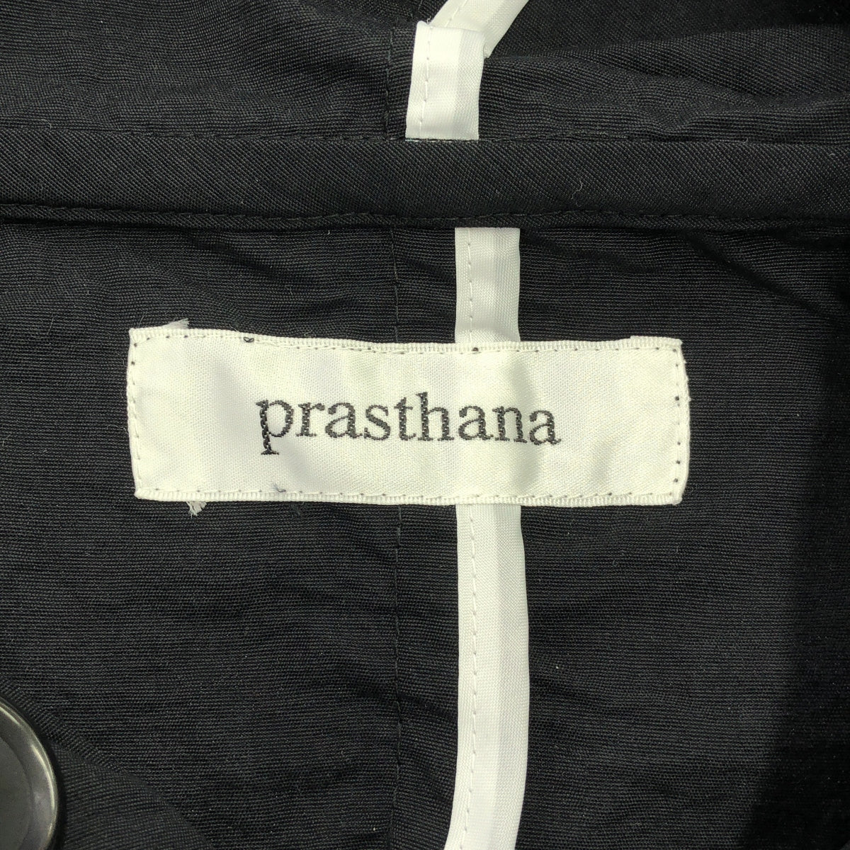 【新品】  prasthana / プラスターナ | wrap hood | L | ブラック | メンズ