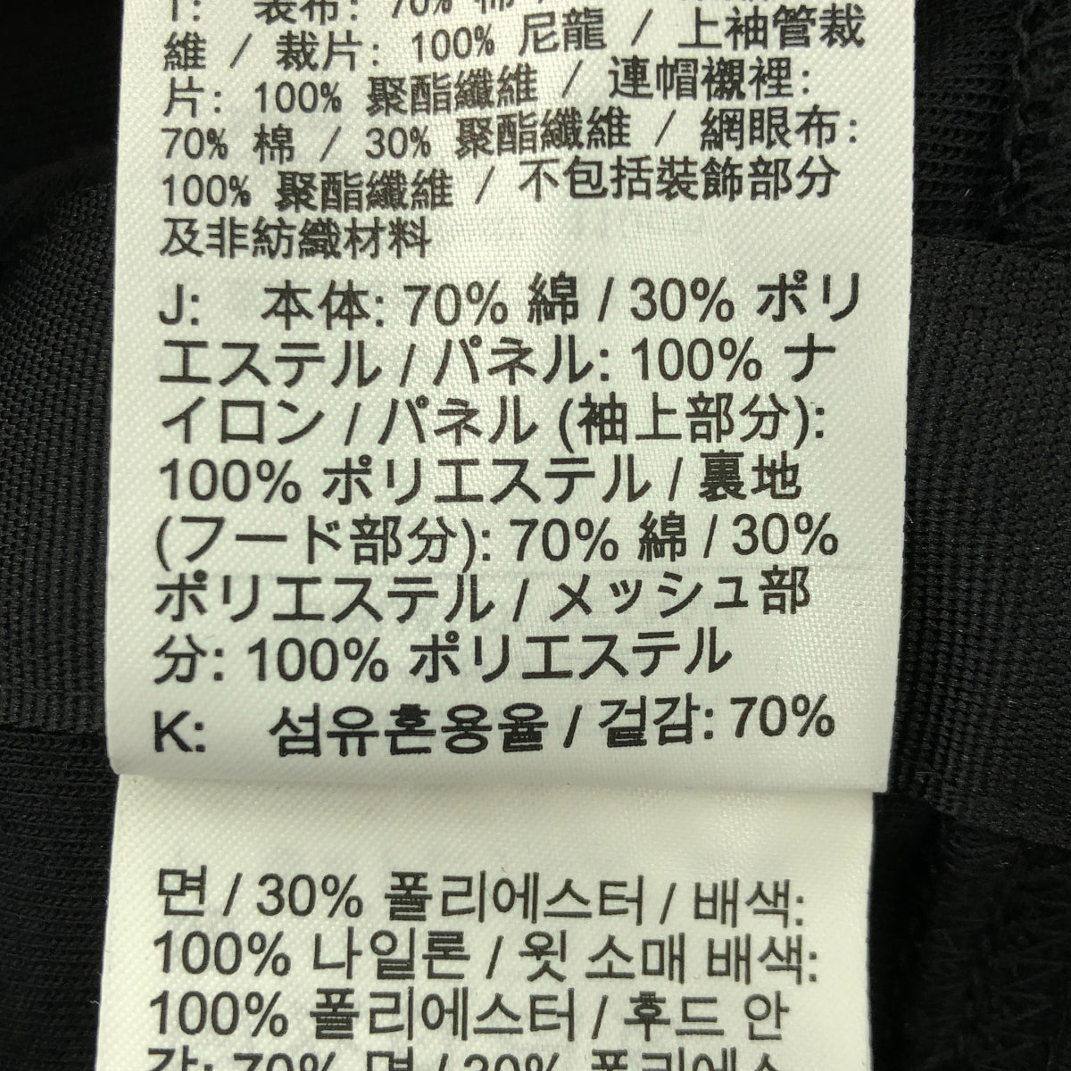 sacai / 사카이 | × NIKE / 나이키 AS M NRG FULL ZIP HOODIE / 다른 소재 전환 재킷 후디 | XXL | 남성