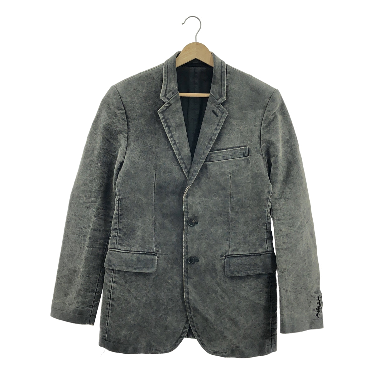 Neil Barrett / 닐 발렛 | 싱글 브레스트 테일러드 재킷 / 총 안감 | XS | 차콜 그레이 | 남성