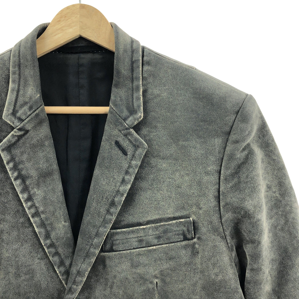 Neil Barrett / 닐 발렛 | 싱글 브레스트 테일러드 재킷 / 총 안감 | XS | 차콜 그레이 | 남성