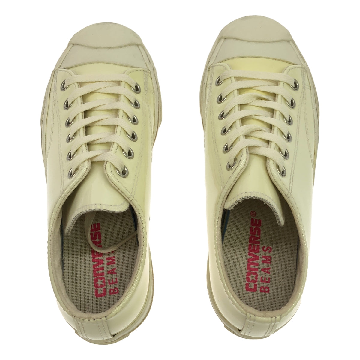 【美品】  CONVERSE / コンバース | ×BEAMS BOY / JACK PURCELL RET パテントレザー ジャックパーセル スニーカー | 23cm | ホワイト | レディース