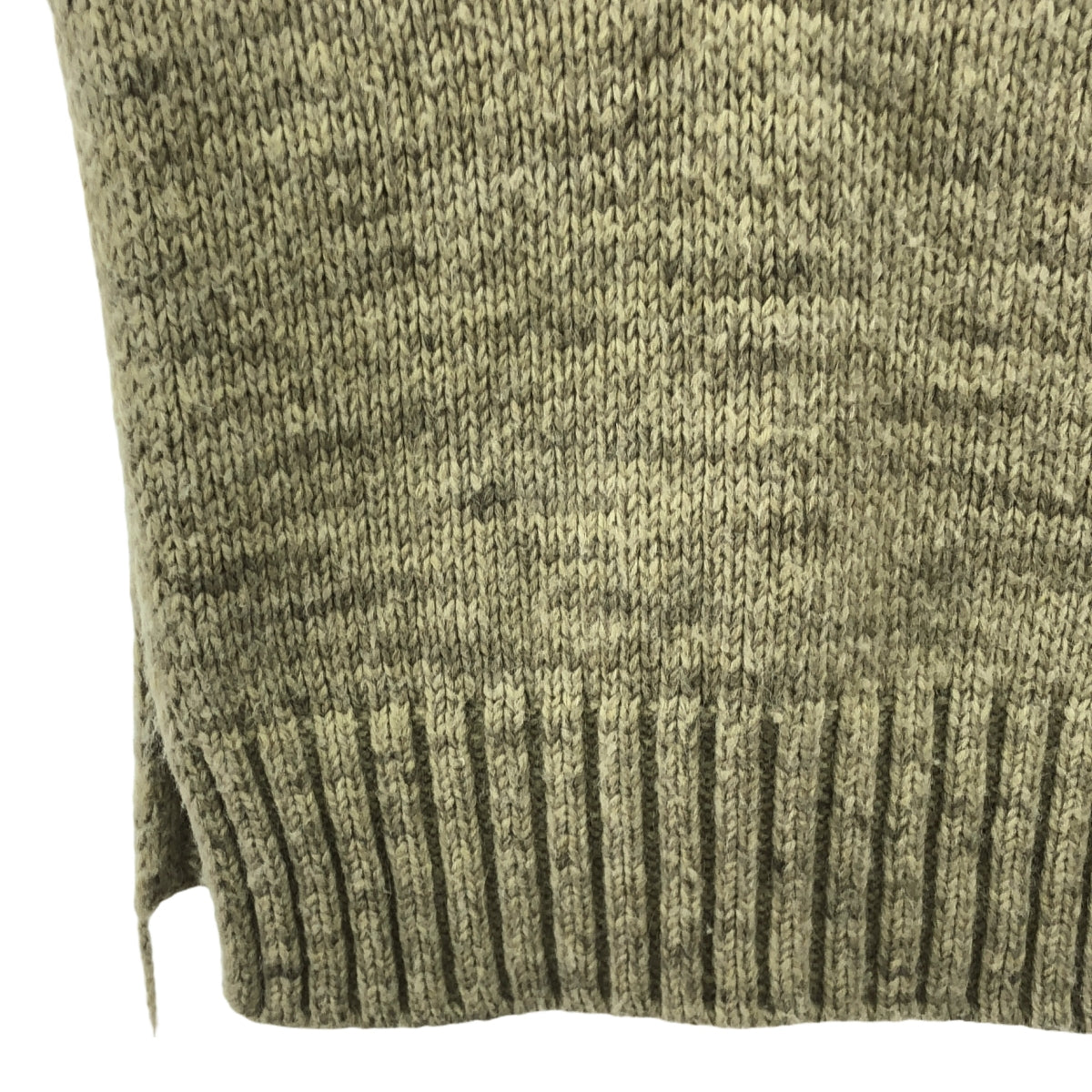 Maison Margiela | 植物染色V領針織背心 | S | 米色 | 女款