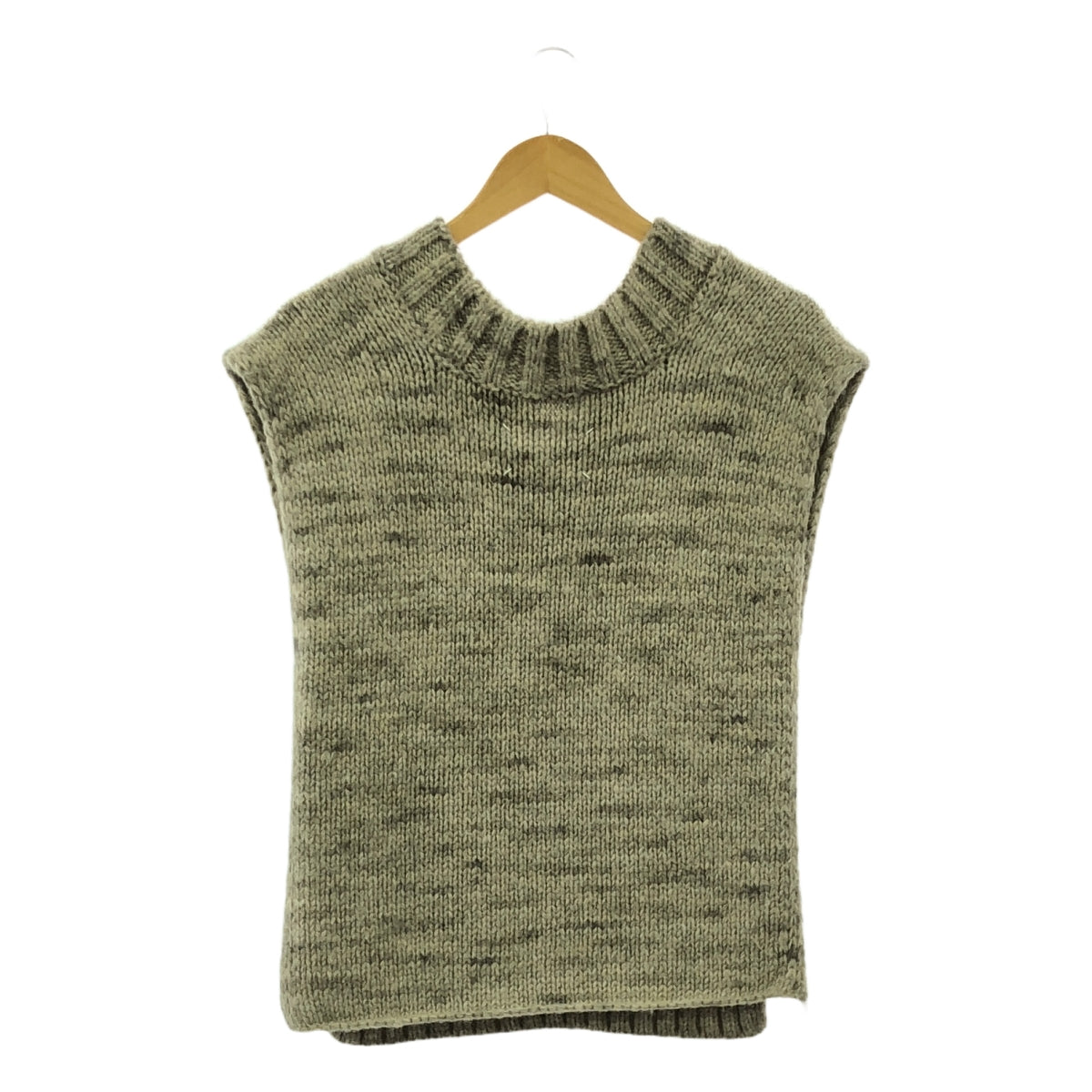 Maison Margiela | 植物染色V領針織背心 | S | 米色 | 女款