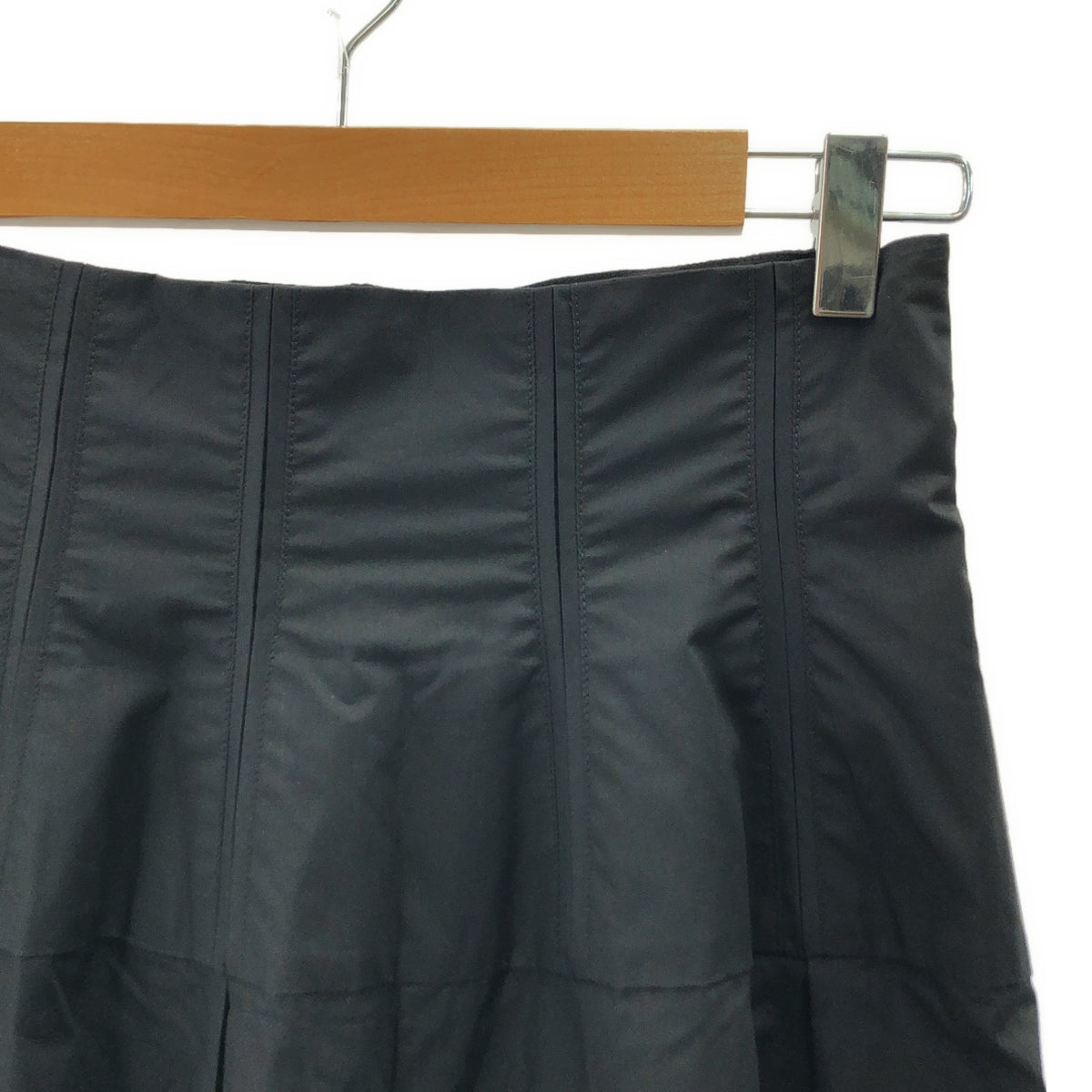 【美品】  ROCHAS / ロシャス | Poplin wide leg pants / サイドジップ ワイドスラックス パンツ | 40 | ブラック | レディース