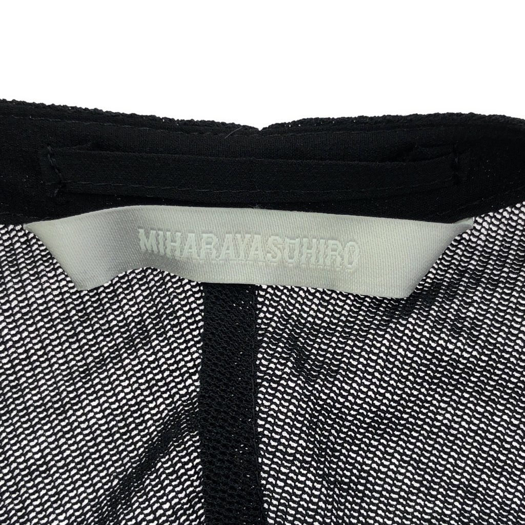 MIHARA YASUHIRO / ミハラヤスヒロ | 変形 立体 ビジュー 装飾 ベルテッド シアー ドレス ワンピース | S | ブラック | レディース