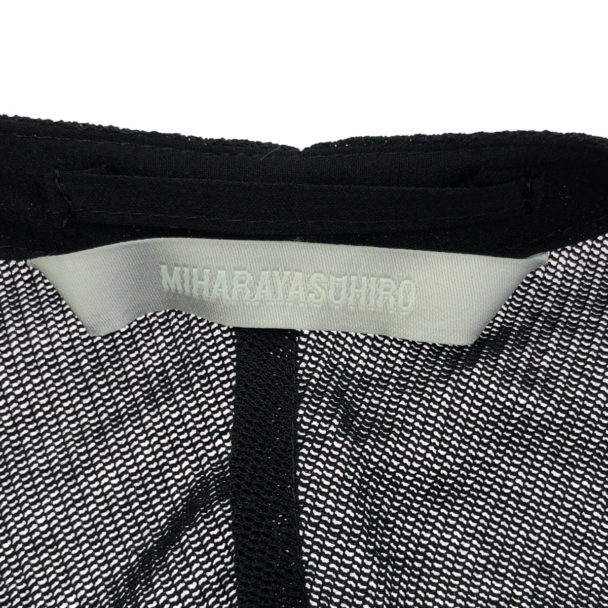 MIHARA YASUHIRO / ミハラヤスヒロ | 変形 立体 ビジュー 装飾 ベルテッド シアー ドレス ワンピース | S | ブラック | レディース