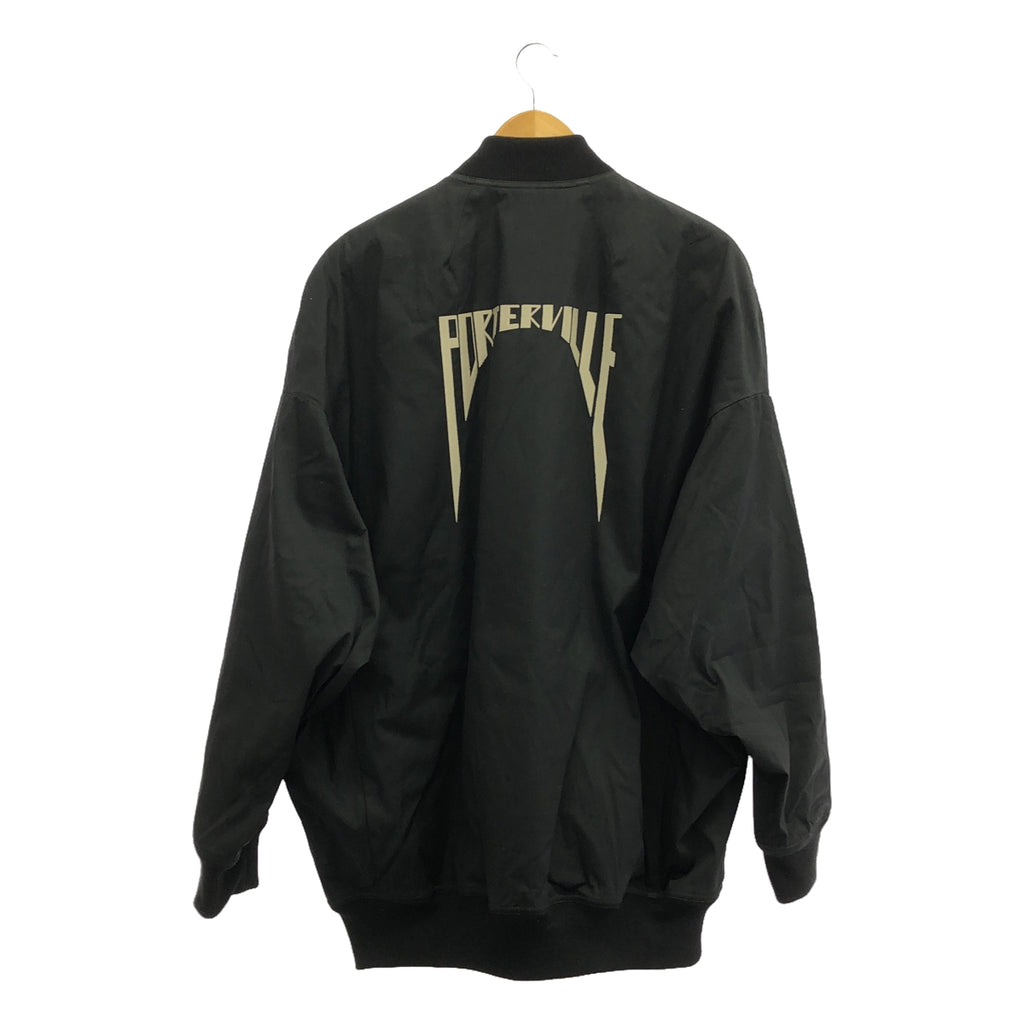 [新品] Rick Owens | 2024秋冬 | BOMBER IMBOTTITORICAMATO / PORTERVILLE 飛行員夾克 MA-1 | 48 |黑色 |男士