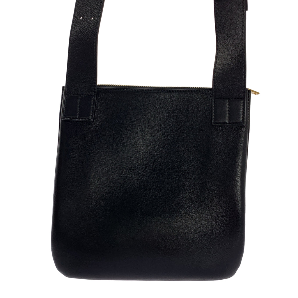 JIL SANDER / ジルサンダー | OMBRA 2トーン レザー ショルダーバッグ | ホワイト/ブラック | レディース