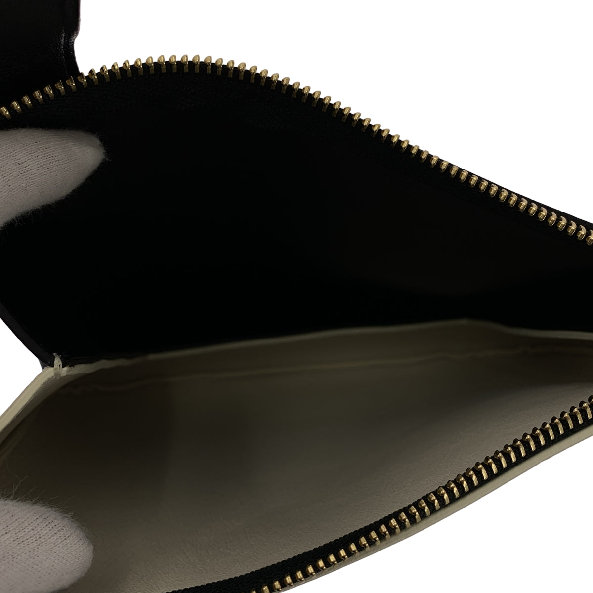 JIL SANDER / 질 썬더 | OMBRA 2 톤 가죽 숄더백 | 화이트 / 블랙 | 여성