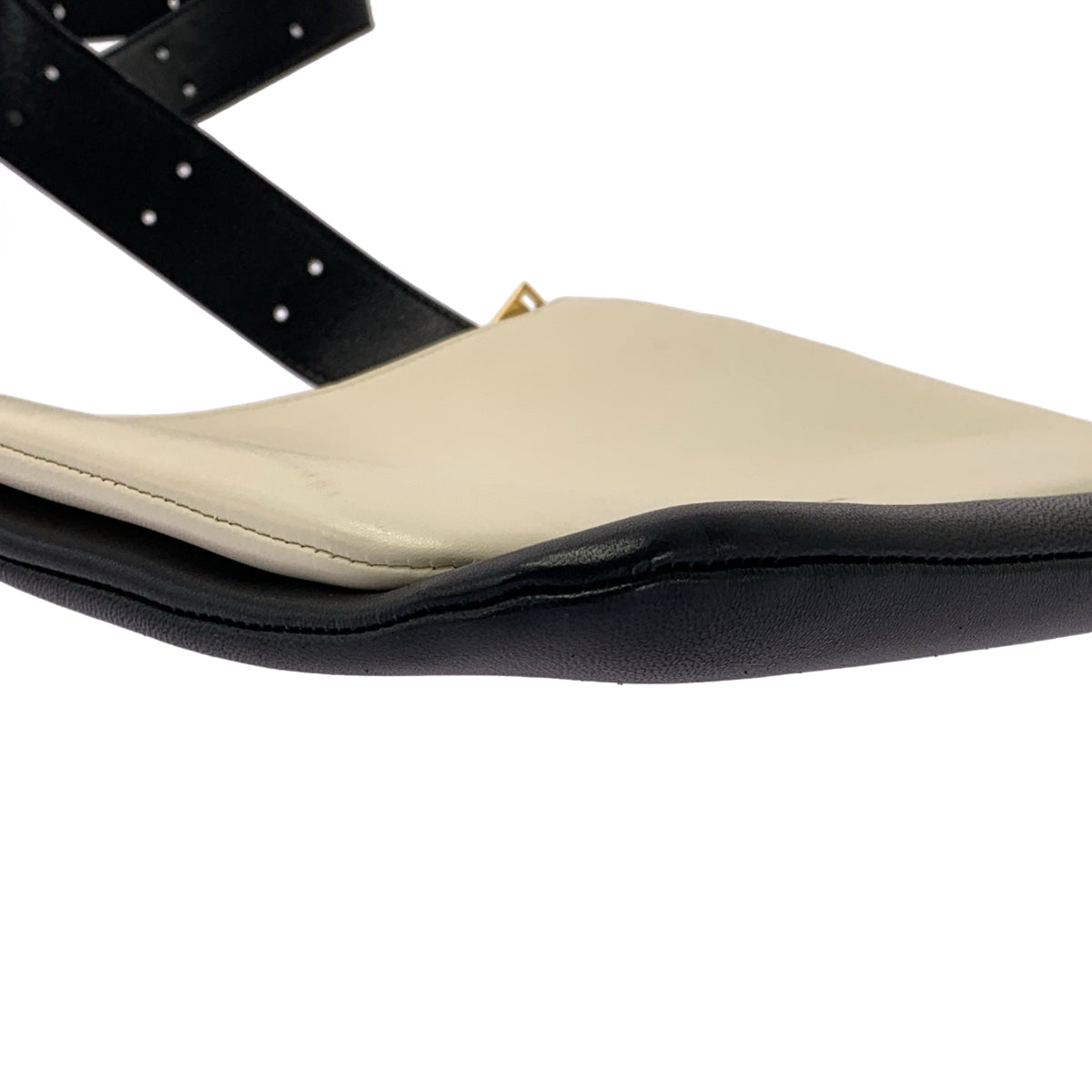 JIL SANDER / ジルサンダー | OMBRA 2トーン レザー ショルダーバッグ | ホワイト/ブラック | レディース