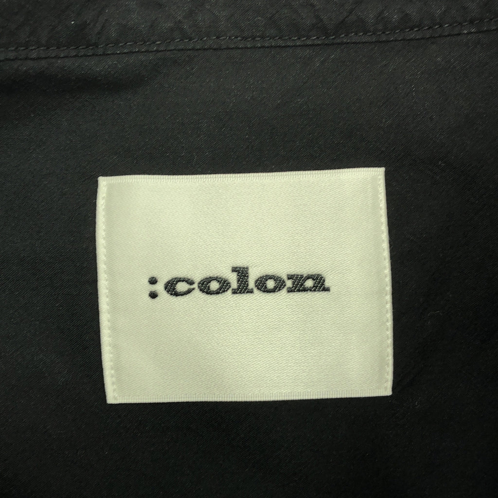 :colon / コロン | CSH-12 Travel Shirt トラベル シャツ | 5 | ブラック | メンズ