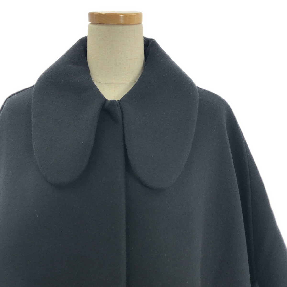 Simone Rocha | 羊毛圓領斗篷大衣 | 英國 10 碼 | 黑色 | 女款