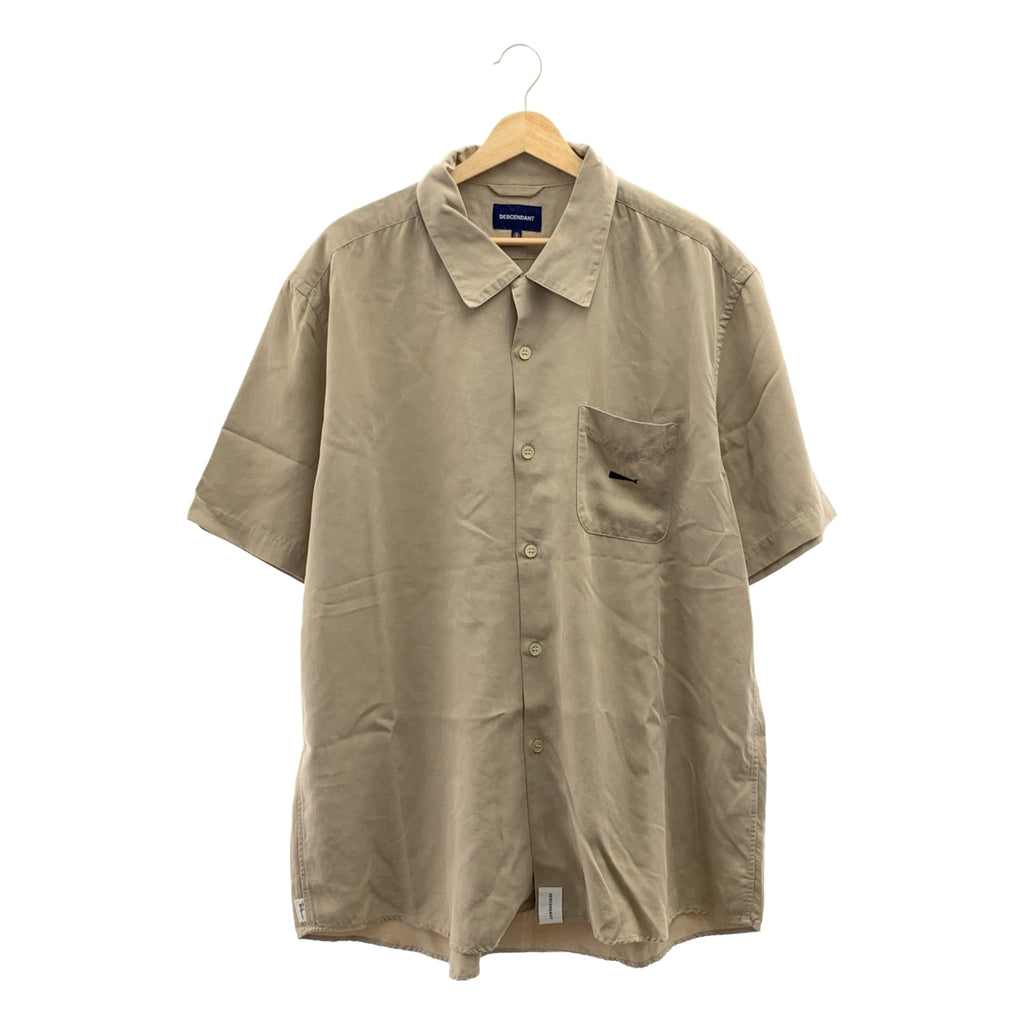DESCENDANT | Ron Herman x Tencel PIER TENCEL SS 襯衫 / 單點標誌開領襯衫 | 尺寸 3 | 男款